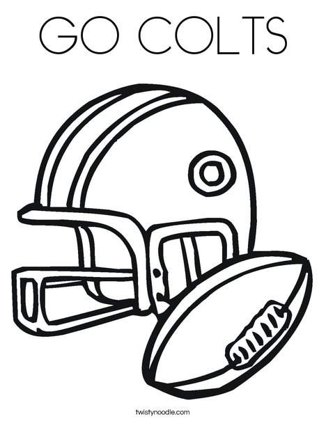 468x605 Go Colts Coloring Page