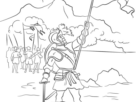 Columbus Coloring Page