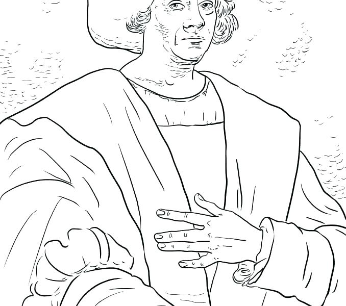 678x600 Coloring Page Shared By Coloring Page Christopher Columbus