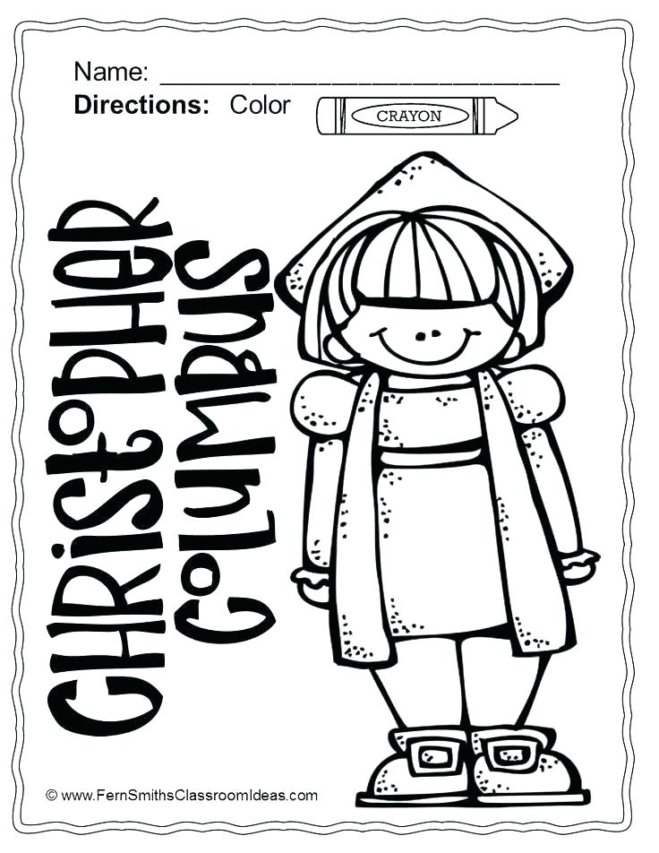 736x952 Free Printable Columbus Day Coloring Sheets Icontent