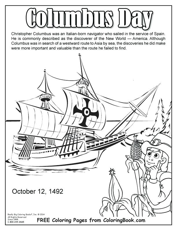 612x792 Columbus Day Coloring Pages Day Coloring Pages Free Coloring Pages