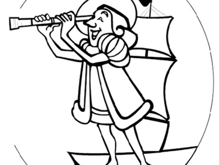 Columbus Ships Coloring Pages
