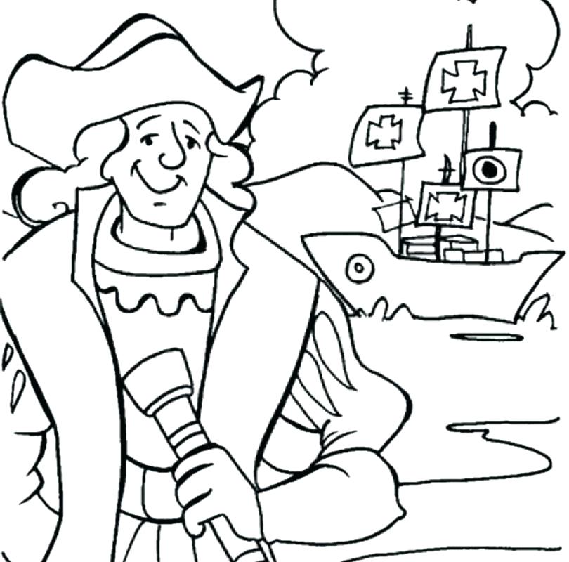 810x800 Christopher Columbus Coloring Pages Related Posts Day Coloring