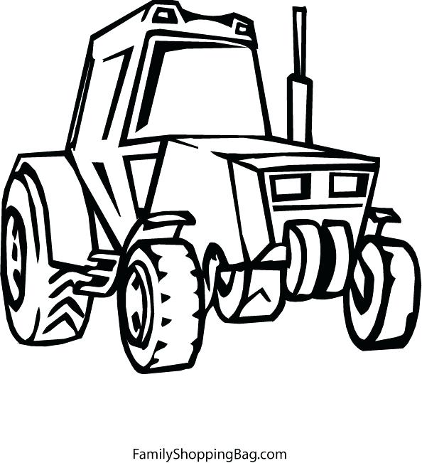 594x651 John Color 4 Coloring Pages John Deere Combine Coloring Page