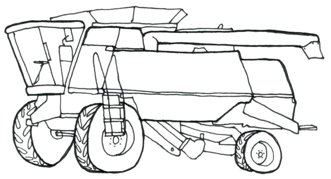 660x357 Combine Coloring Page John Deere Coloring Book Pages Miss Adewa