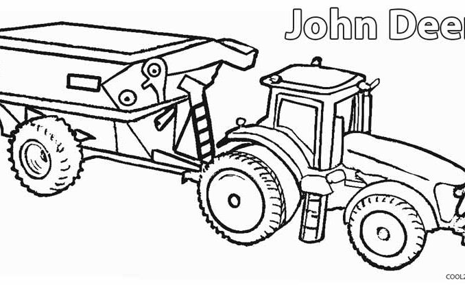 678x416 Combine Coloring Page John Deere Coloring Pages Printable Coloring