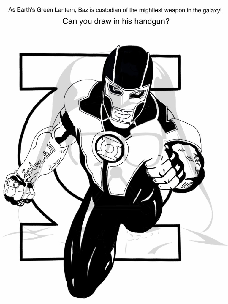 768x1024 New 52 Coloring Corner! No Evil Shall Escape My Sights