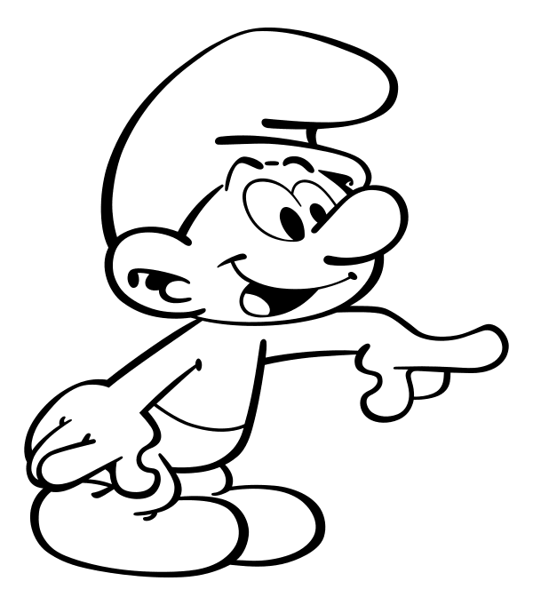 600x681 Smurfs The Lost Village Coloring Pages
