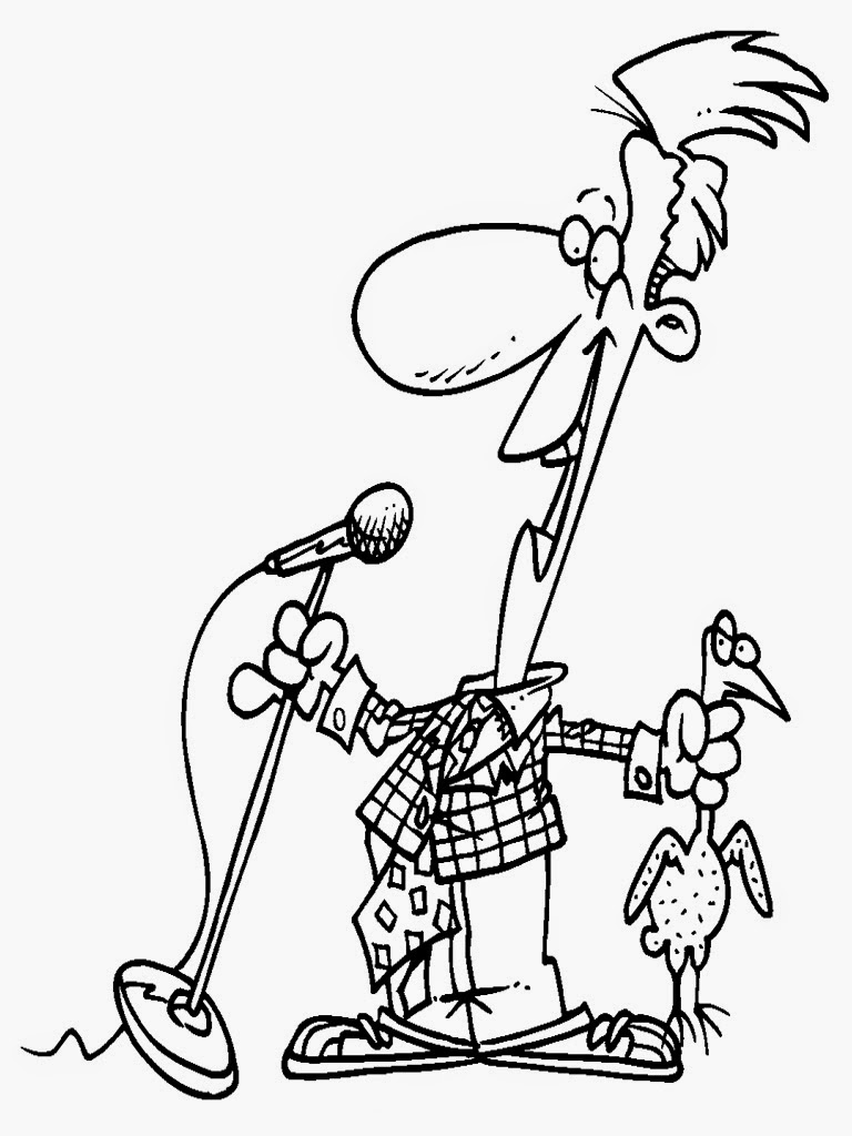 768x1024 Comedian Coloring Pages Realistic Coloring Pages