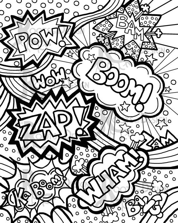 570x713 Comic Book Coloring Pages 5