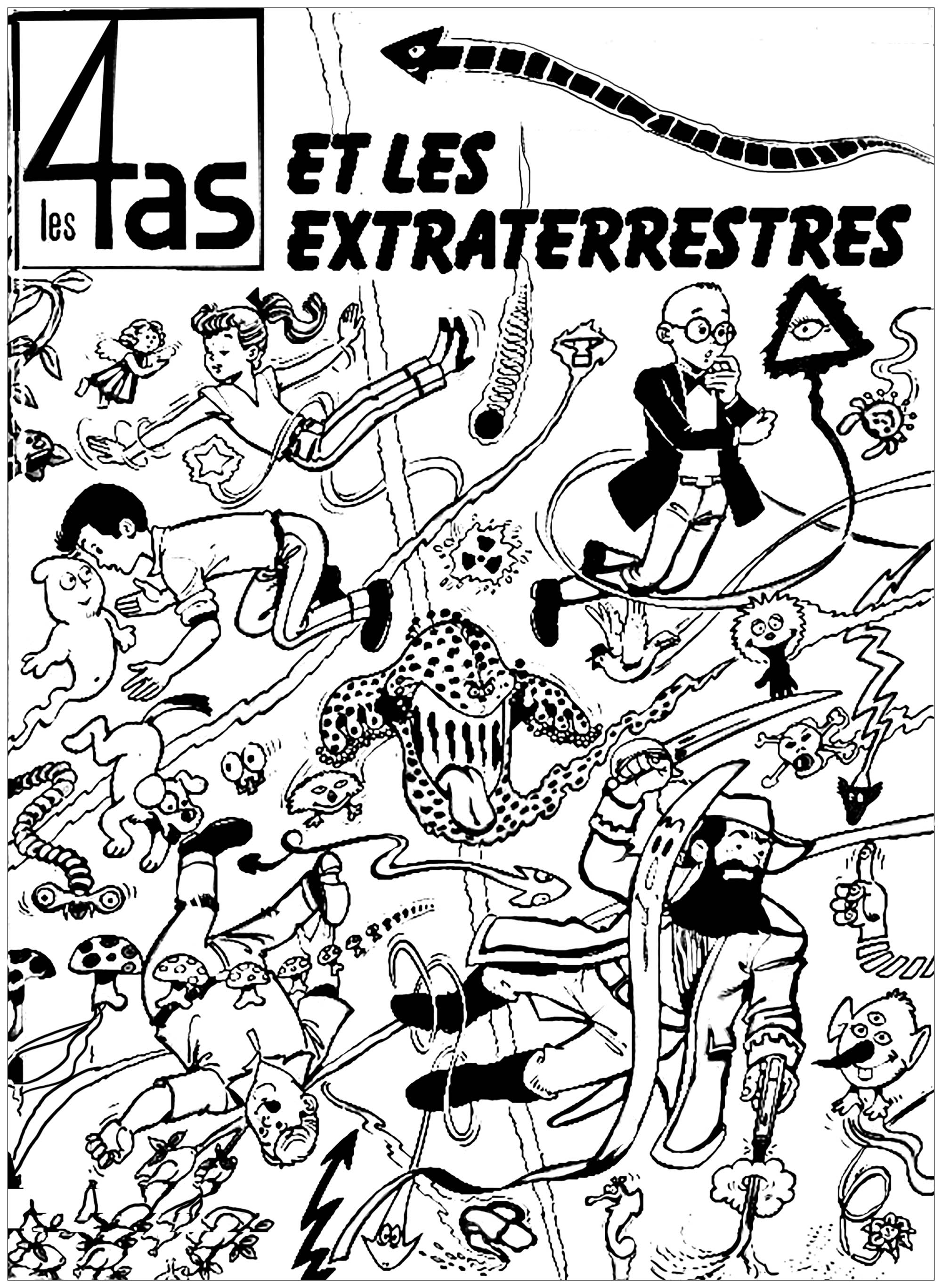 2000x2733 Strip Cartoon Cover Quatre As Aliens