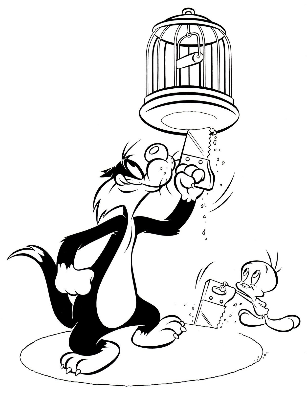 1242x1600 Dessin A Colorier Titi Et Grosminet.jpg 1 242 1 600 Pixels