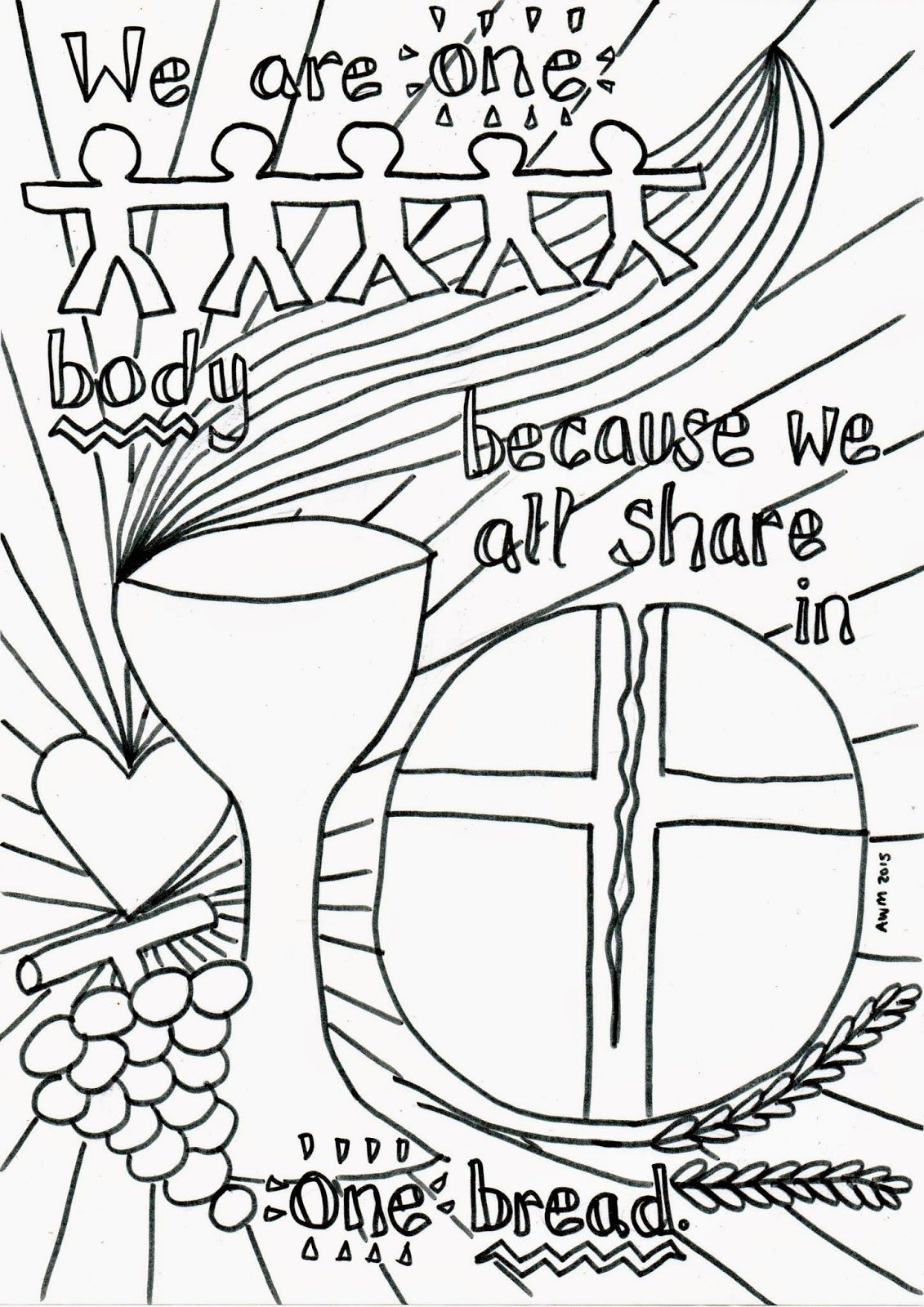 1131x1600 Holy Communion Reflective Colouring Sheet (Flame Creative