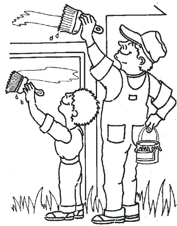 600x765 Coloring Pages Community Helpers Coloring Pages New Helper Medium