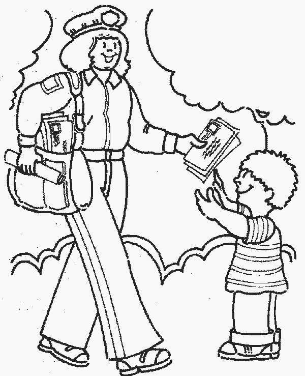 600x739 Community Helper Coloring Pages Community Helpers Coloring Pages
