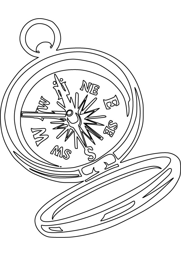 595x842 Compass Free Coloring Page