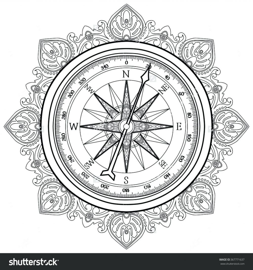1024x1092 Coloring Page ~ Nautical Coloring Pages Compass Image Result