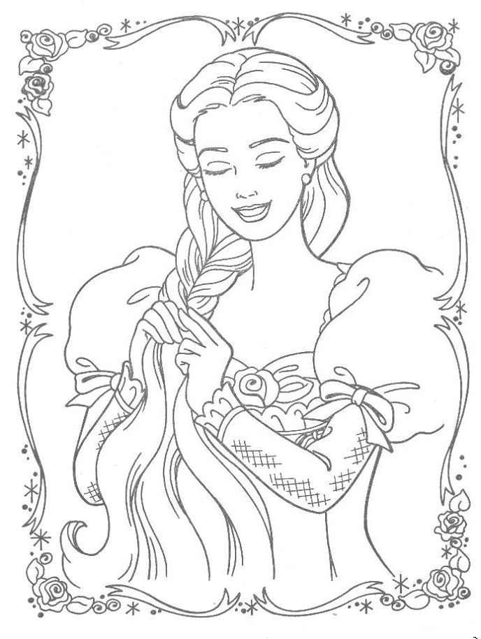 688x915 Free Printable Tangled Coloring Pages For Kids Disney Colors
