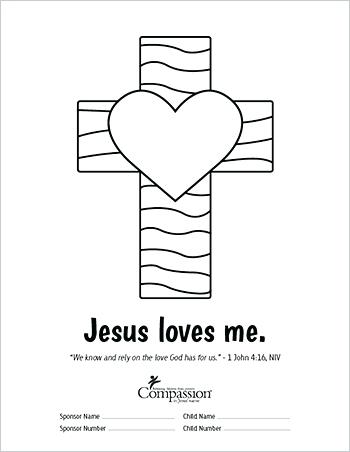 350x452 Jesus Loves You Color Superb Jesus Loves You Coloring Page