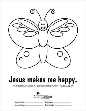 350x452 Send Your Sponsored Child Fun And Meaningful Coloring Sheets. This