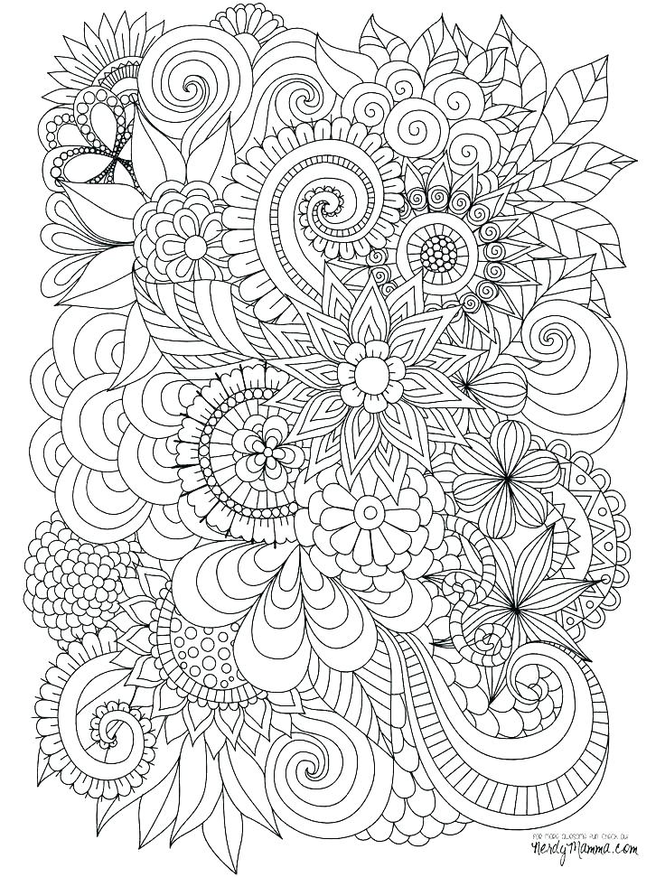 736x971 Complex Coloring Pages