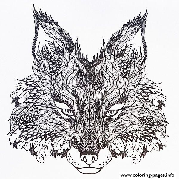 600x600 Complex Animal Coloring Pages