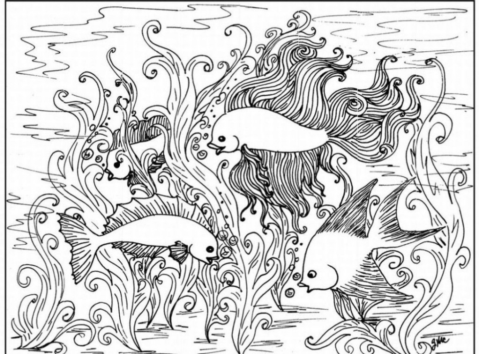 960x710 Free Printable Difficult Animals Coloring Pages For Adults
