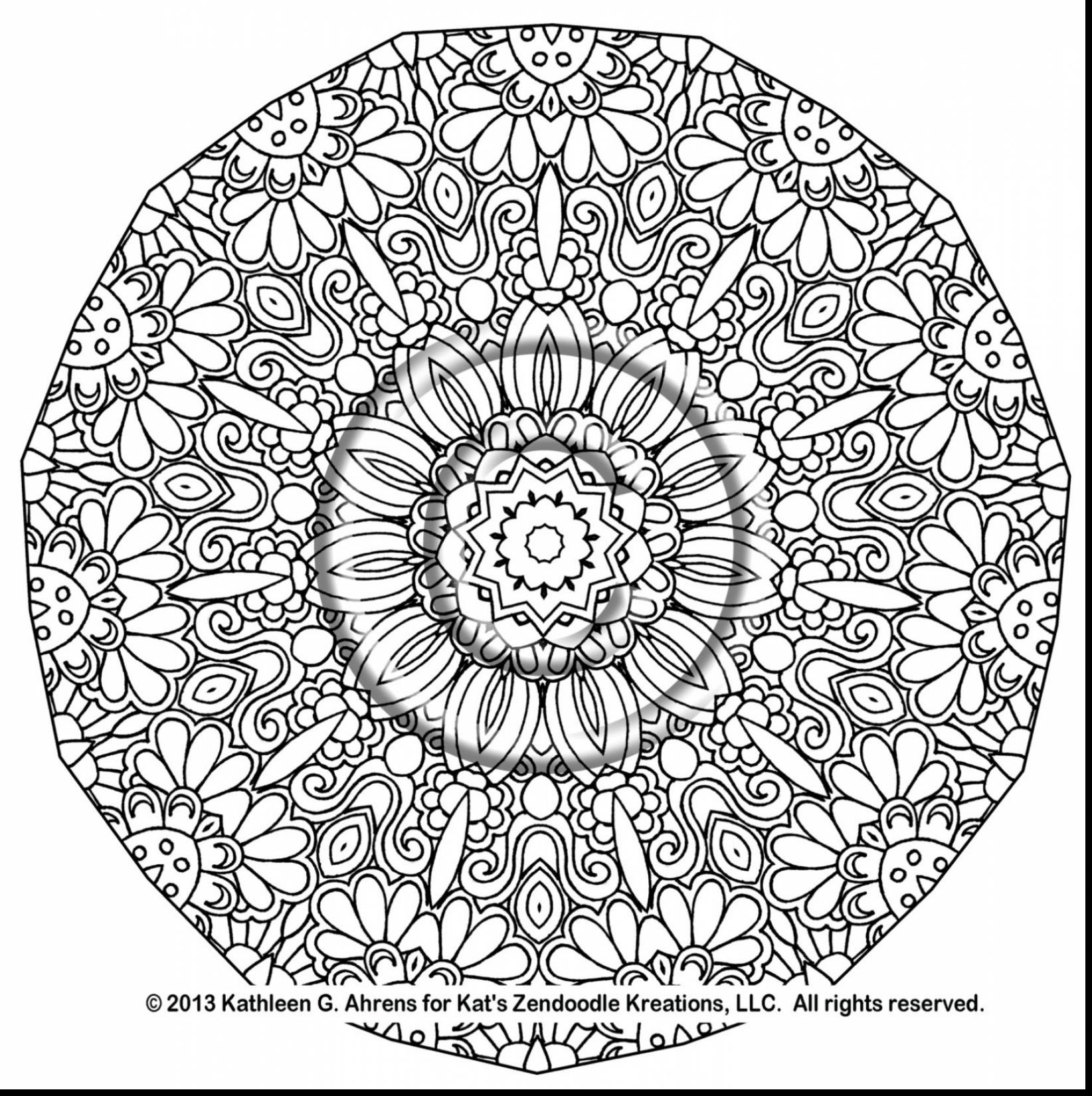 1644x1650 Complex Mandala Coloring Pages Printable Flogfolioweekly Intended