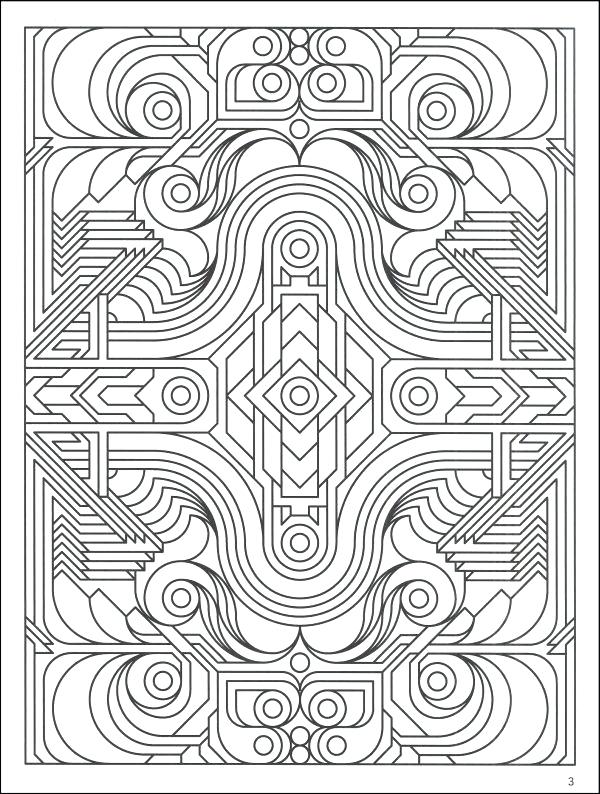 600x794 Kids Sheets Page Online Complex Geometric Coloring Pages Printable