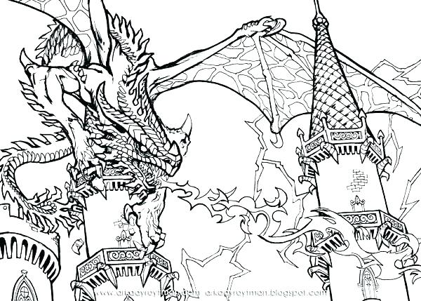 600x429 Dragon Coloring Pages Coloring Pages Dragons Fairy And Dragon