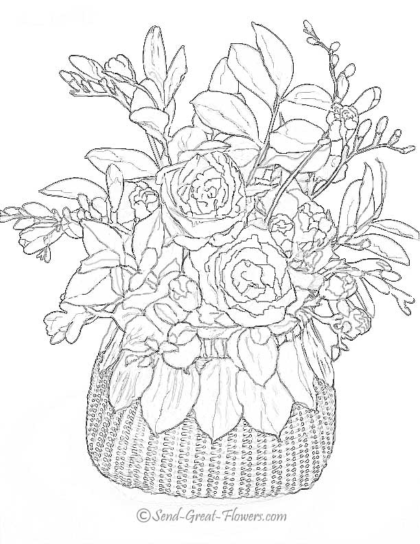 612x792 Coloring Pages For Adults Difficult Flower Complex Flower Coloring