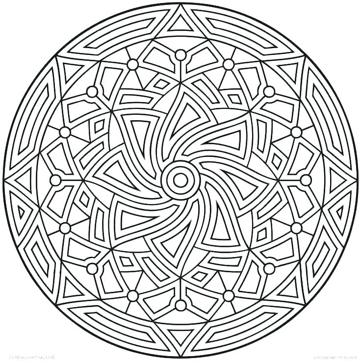 736x736 Complex Geometric Coloring Pages Geometric Coloring Pages To Print