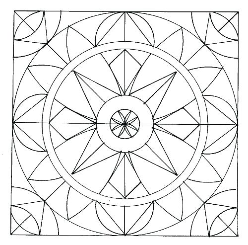 500x493 Geometric Colouring Geometric Coloring Pages Complex Geometric