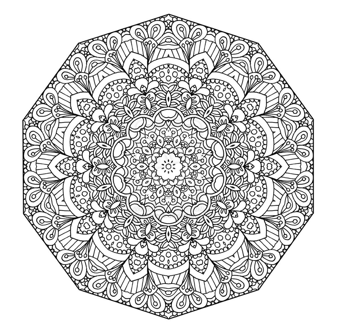 1182x1169 Complex Mandala Coloring Pages Printable Classbeachhotel