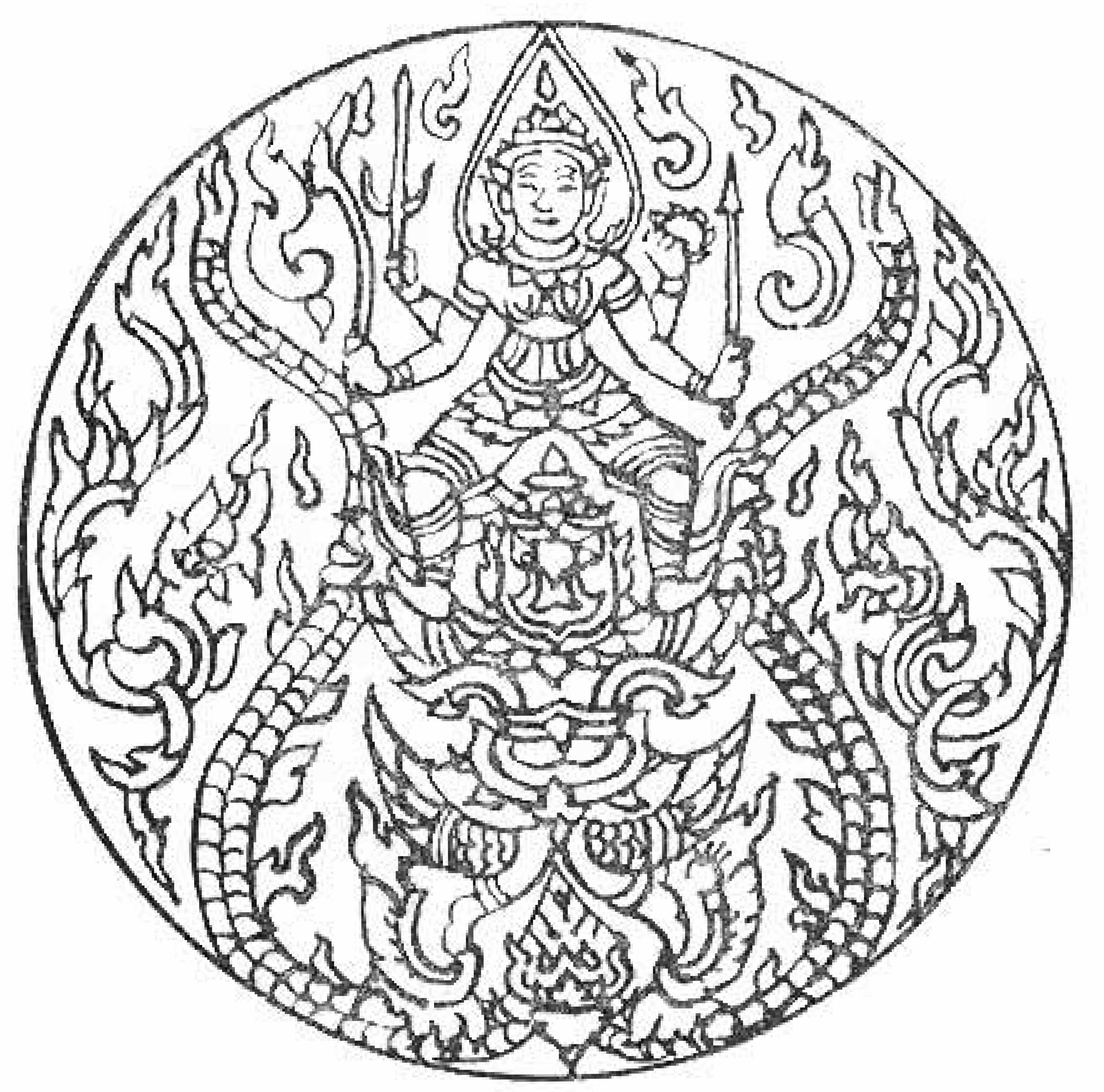 4533x4484 Mandala Coloring Pages 4 On Complex Printable