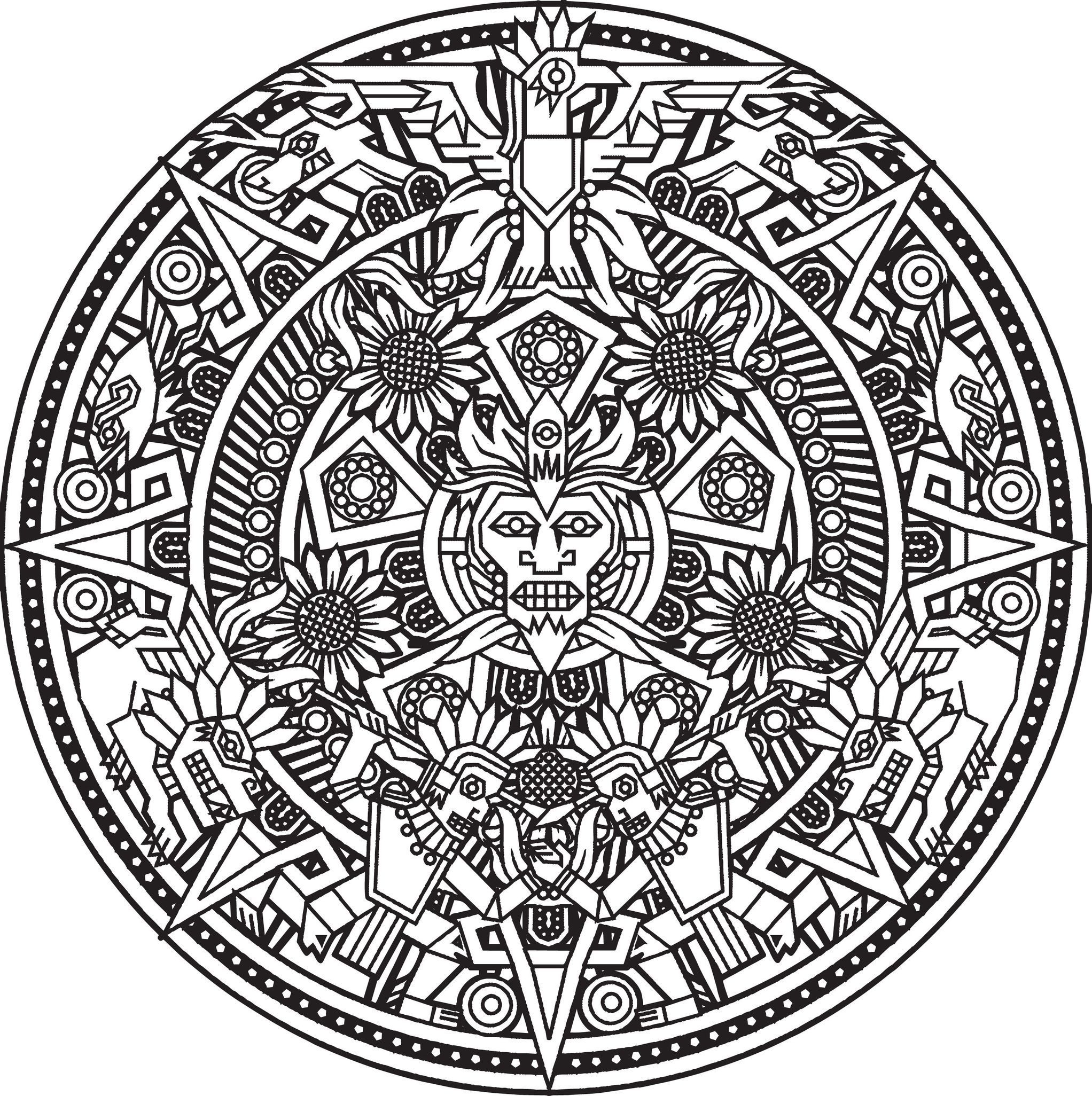 2044x2052 This Gallery Contains Difficult (But Not Too Much) Mandala