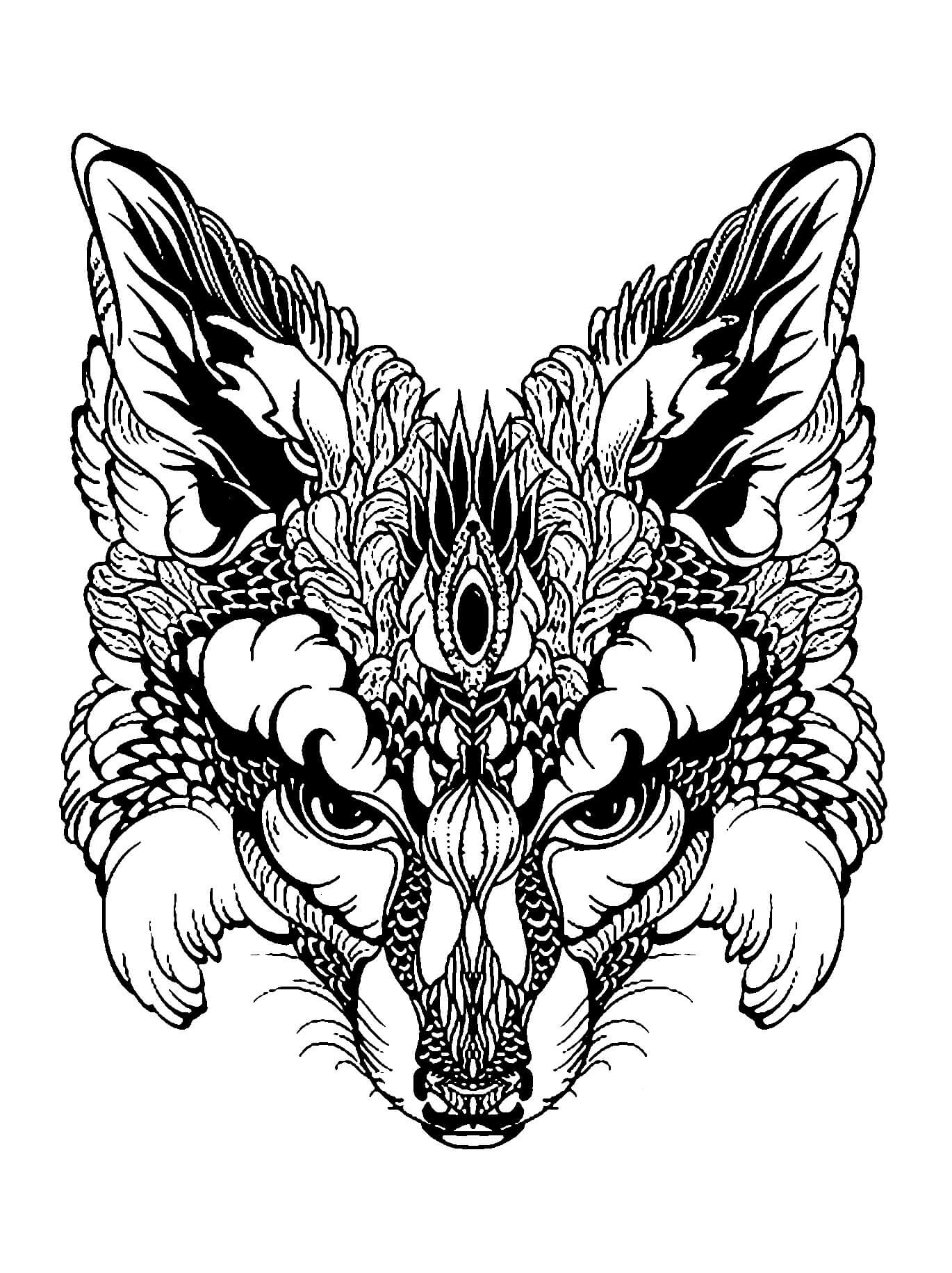1370x1831 Coloring Pages For Adults Difficult Animals 42 Coloring Pages