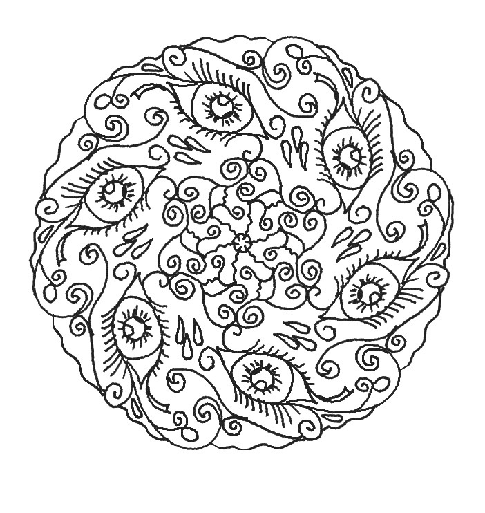 702x742 Complicated Coloring Pages For Adults Free To Print