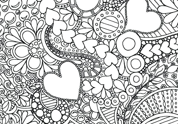 736x511 Complicated Coloring Pages For Adults