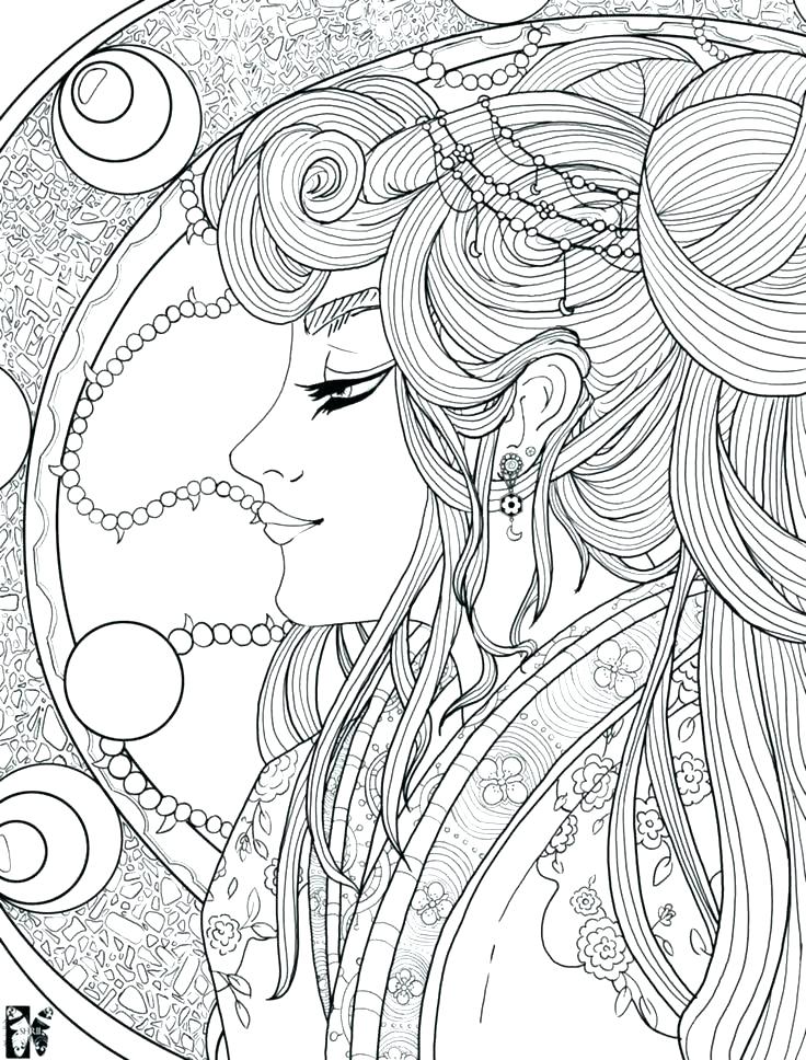 736x968 Printable Complex Coloring Pages For Adults Coloring Pages Complex