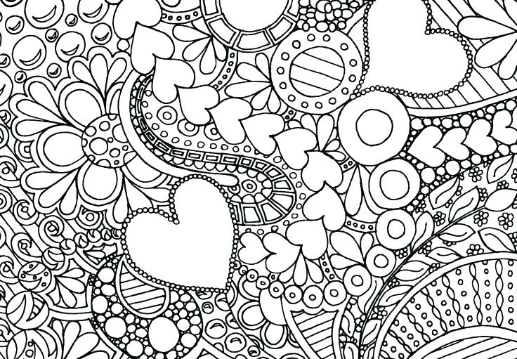 736x511 Intricate Flower Coloring Pages Simple Mandala Flower Coloring