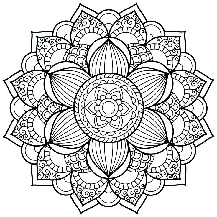 736x736 Difficult Mandala Coloring Pages Intricate Coloring Pages Sugar