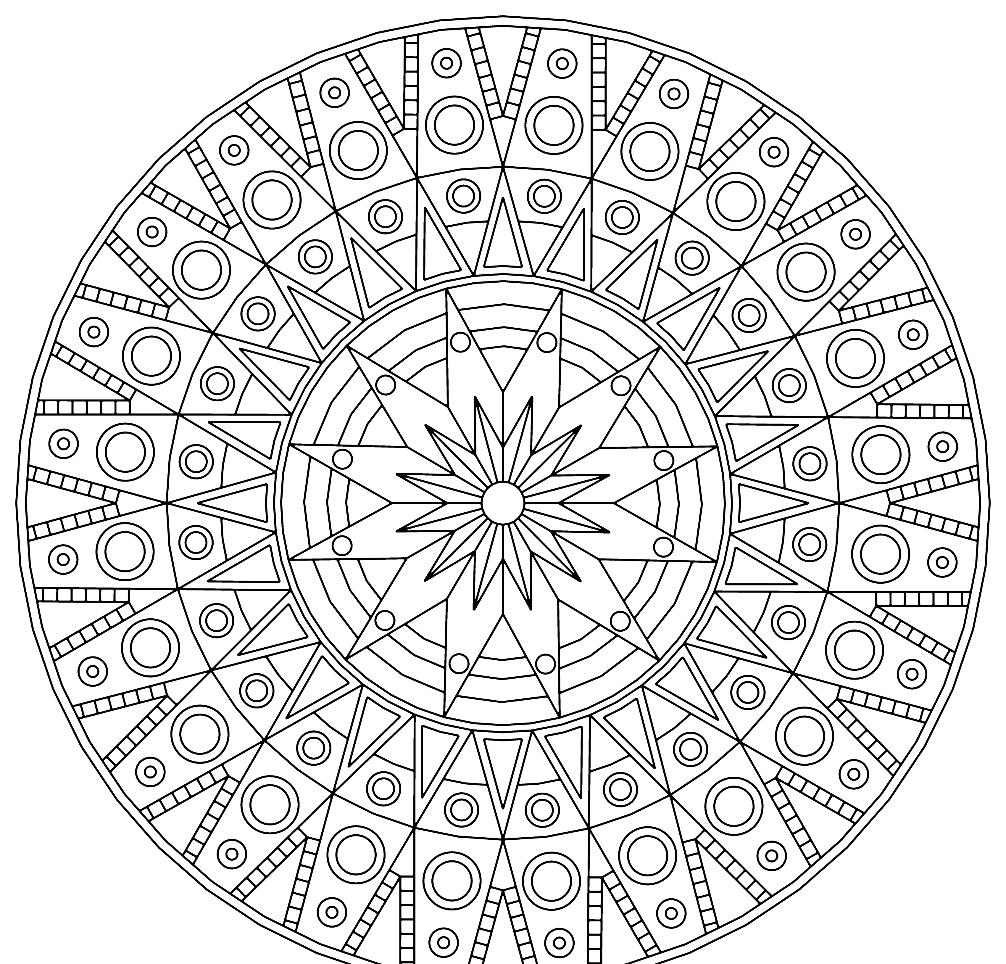 3400x3257 Free Complicated Mandala Coloring Pages Allmadecine Weddings