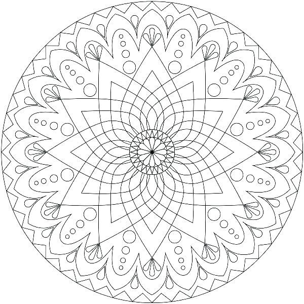 600x600 Intricate Mandala Coloring Pages Stunning Mandala Coloring Pages