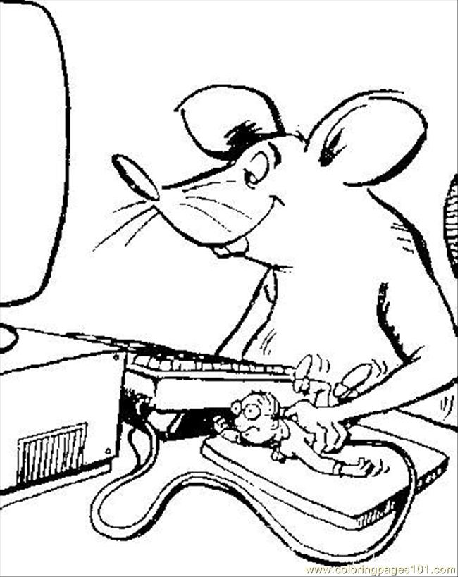 650x819 21 Computer Mouse 12063 Coloring Page