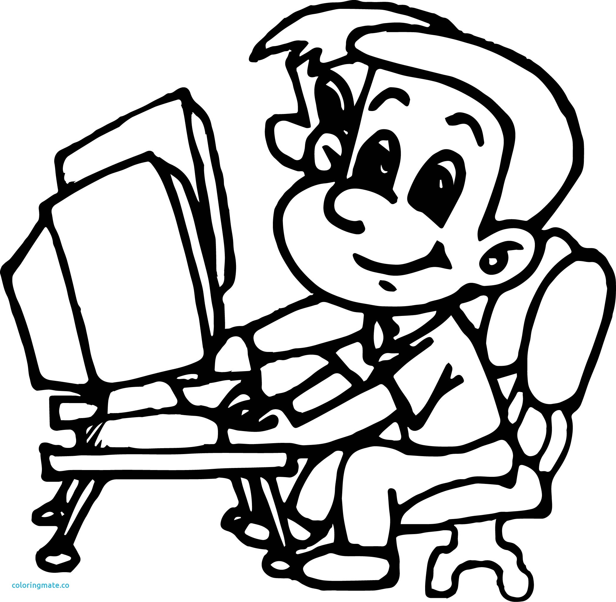 2088x2039 Video Games Cartoon Kid Playing Computer Coloring Page At Game