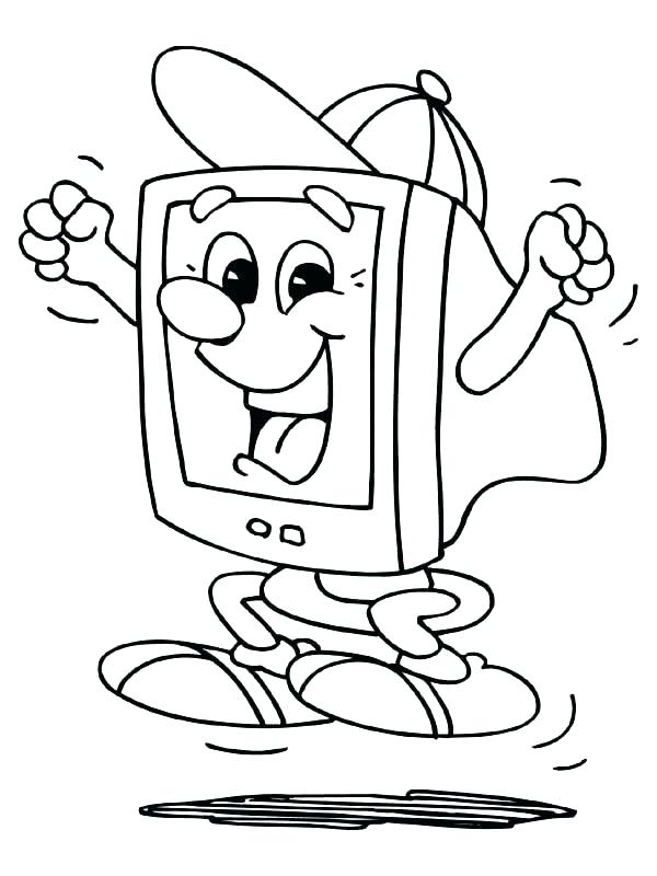 600x800 Computer Coloring Page Coloring Pages On Computer Computer