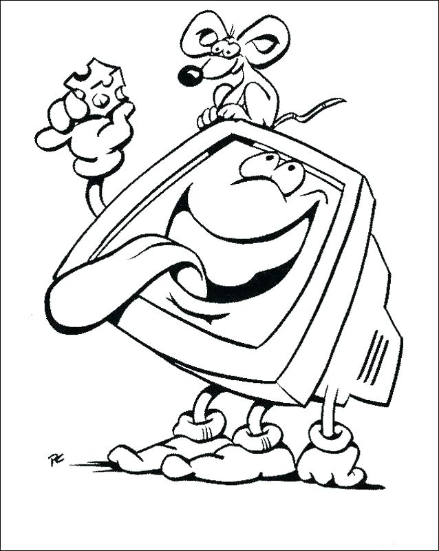 638x800 Computer Coloring Page Computer Coloring Pages In Addition