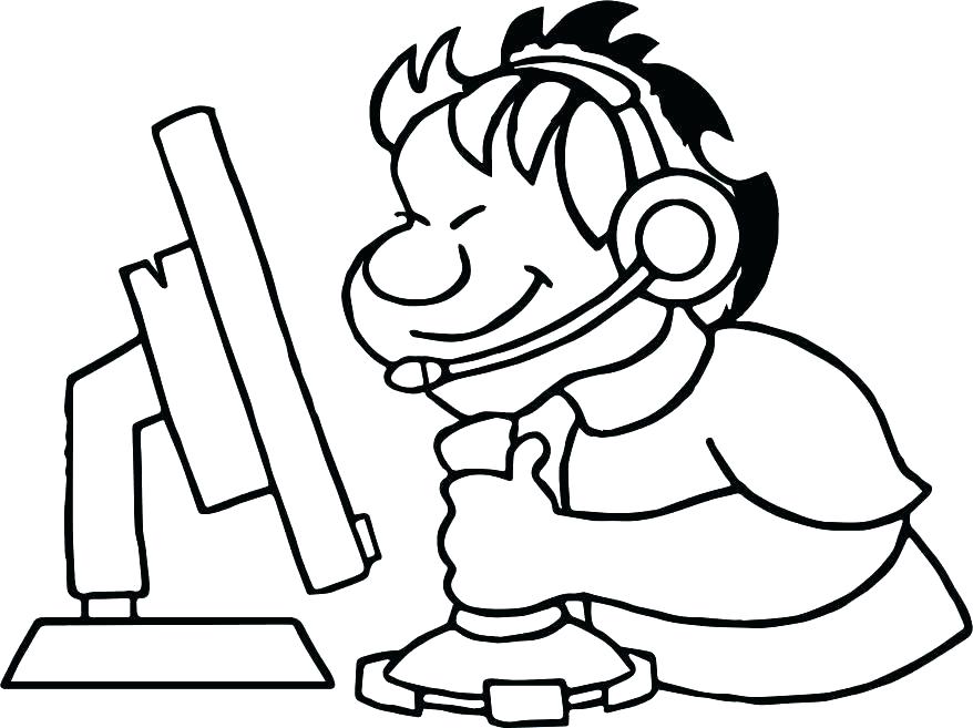 878x657 Computer For Coloring Computer Coloring Computer Coloring Page