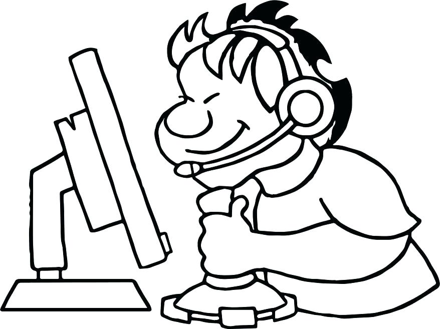 878x657 Computer Coloring Pages Computer Coloring Pages Lab Parts Computer